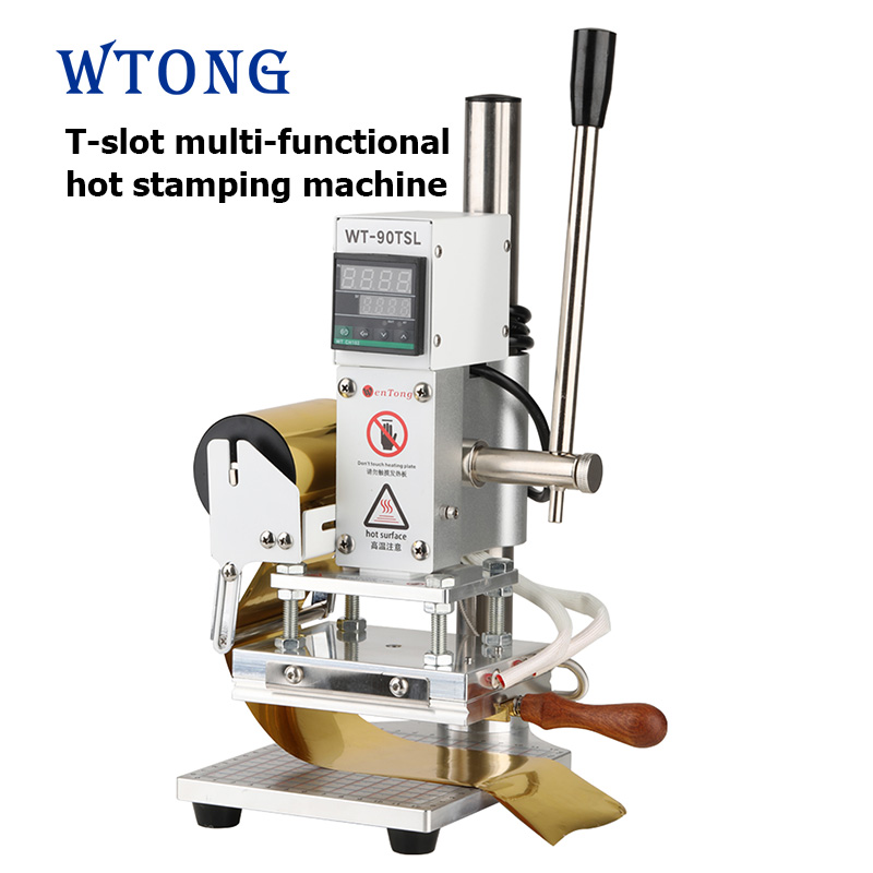 WT-90TSL T-slot hot stamping machine with automatic foil feed