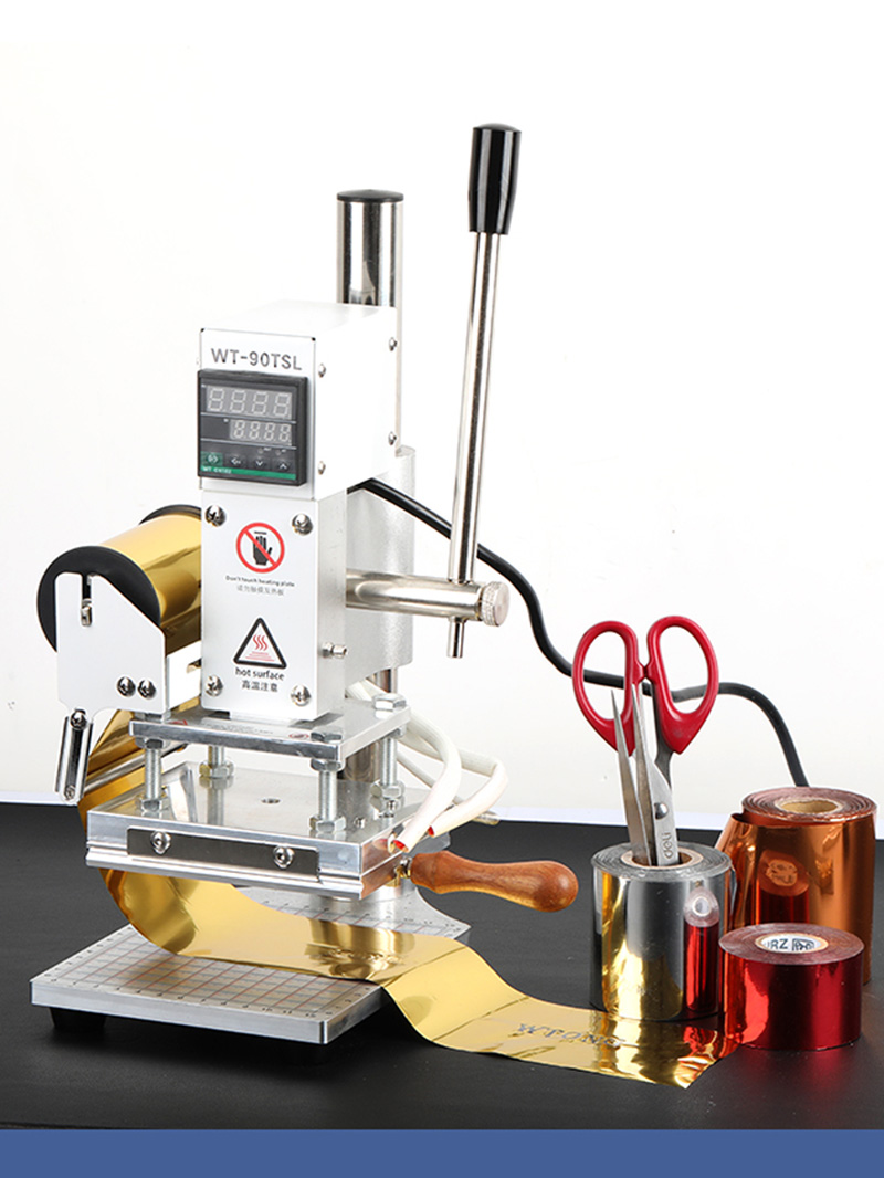 WT-90TSL workstation with foil rolls and accessories